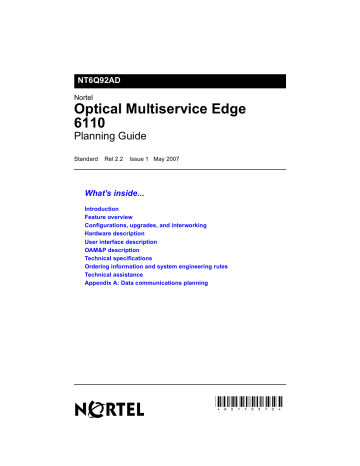 *N0150970* Optical Multiservice Edge 6110 | Manualzz