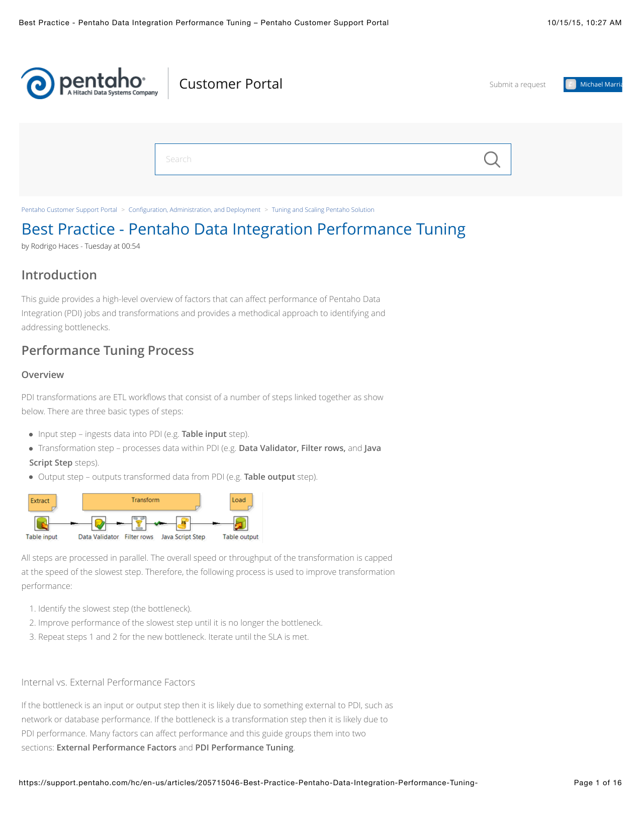 pentaho data integration best practices