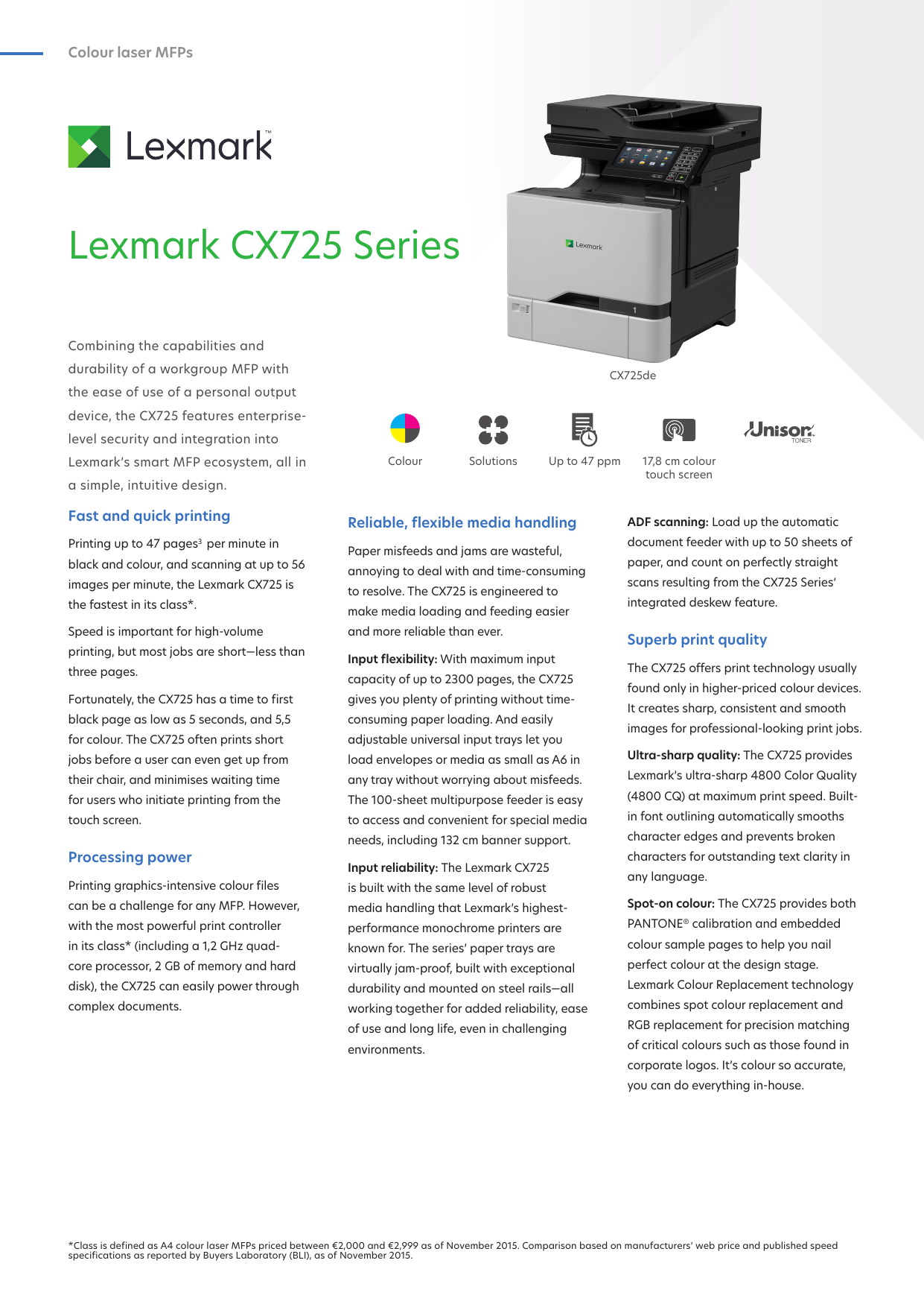 lexmark cx725de