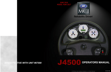 MCi J4500 Operator's Manual - Intercity Coach | Manualzz