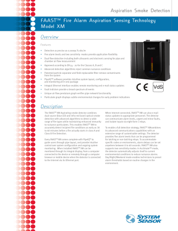 FAAST XM Datasheet | Manualzz