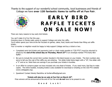 early bird raffle tickets on sale now! manualzz early bird raffle tickets