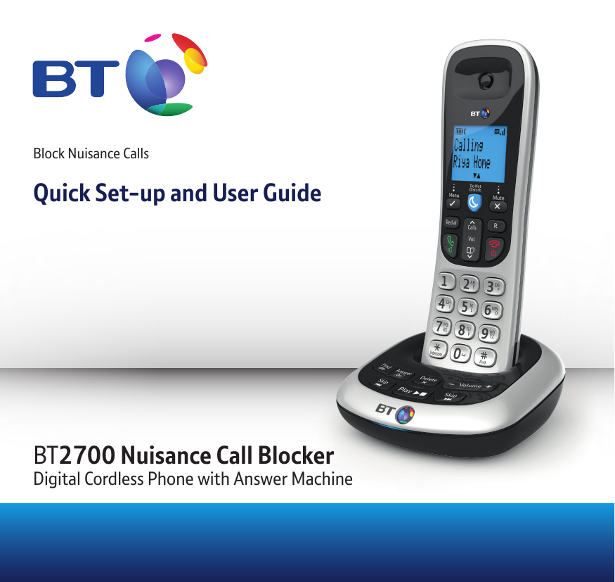 BT 2700 Cordless Telephone Instruction Manual Manualzz
