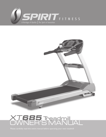 Spirit XT685 Owner's Manual | Manualzz