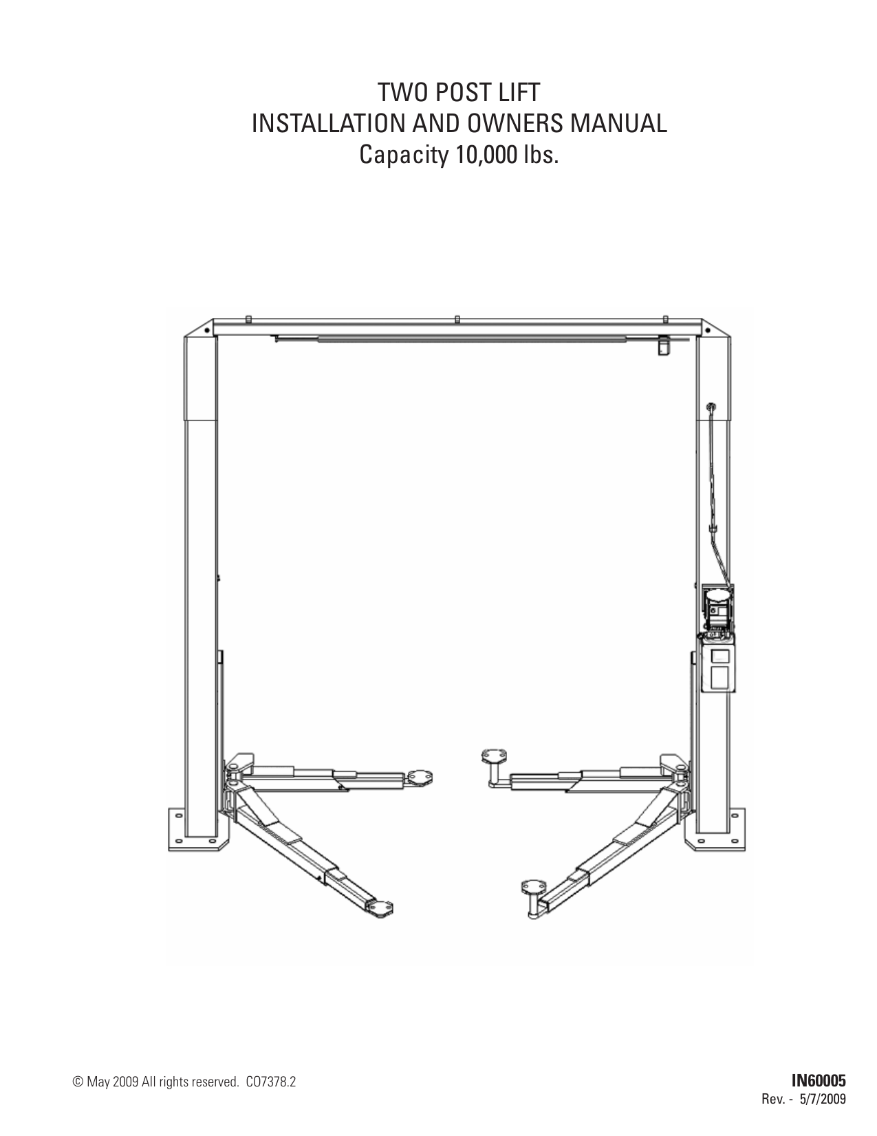 two-post-lift-installation-and-owners-manual-capacity-manualzz