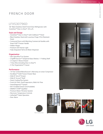 Lg Lfxs30796d Specification Manualzz