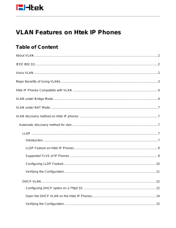 VLAN Features on Htek IP Phones | Manualzz