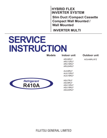 service instruction - Fujitsu General | Manualzz