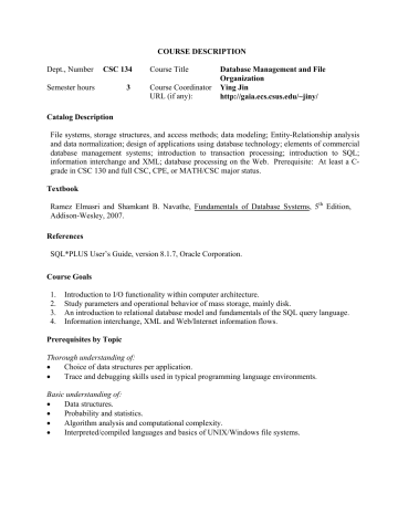 Course Description Dept Number Csc 134 Course Title Manualzz