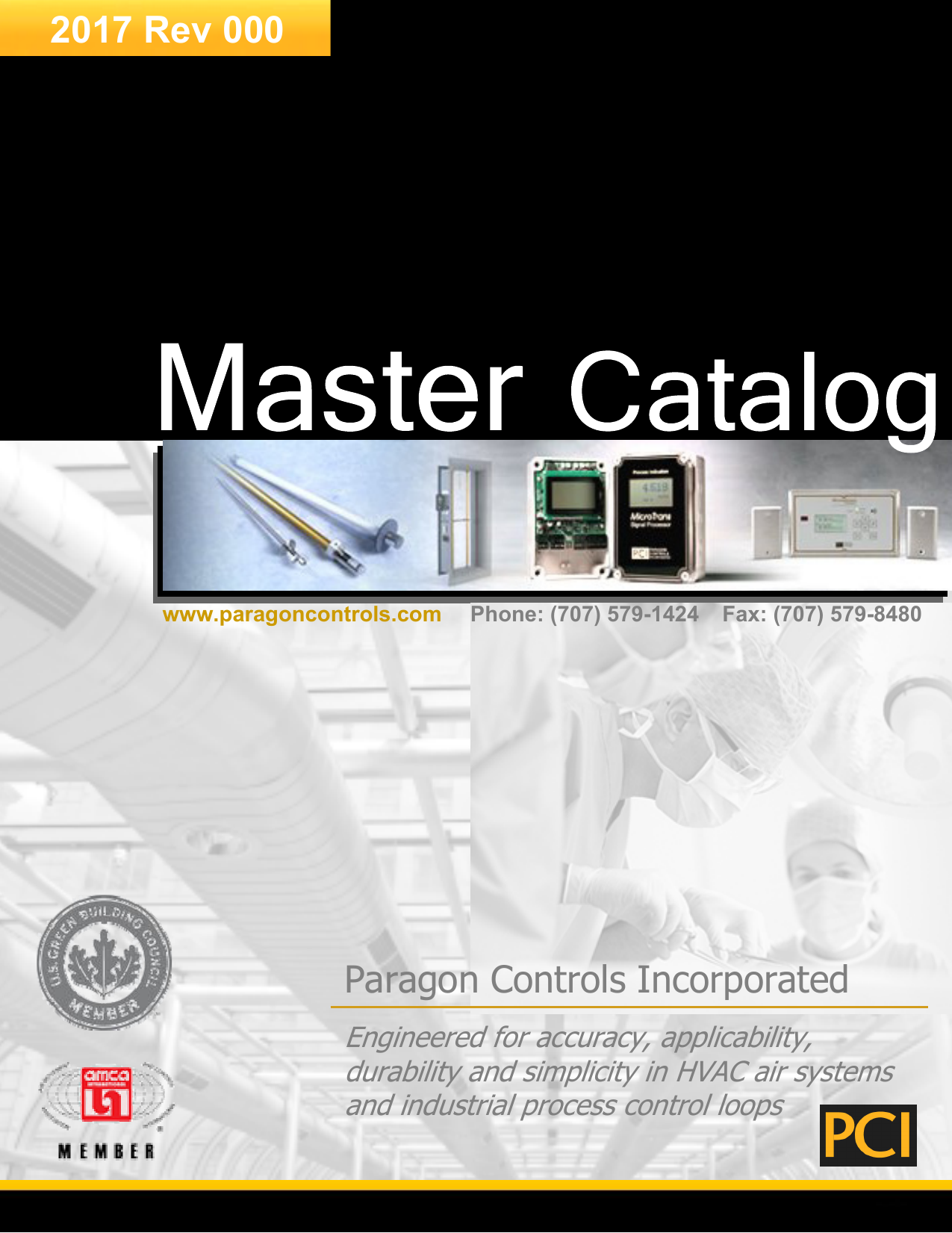 Paragon Controls Inc PCI FT-1005-TC Air Differential Flow Transducer Module 