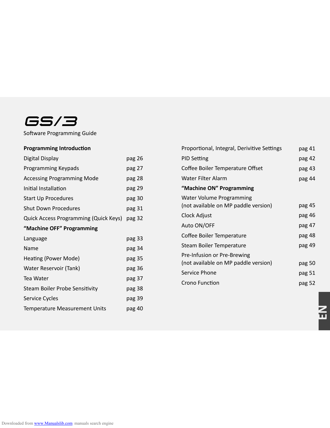 Coffee Boiler Temperature Offset