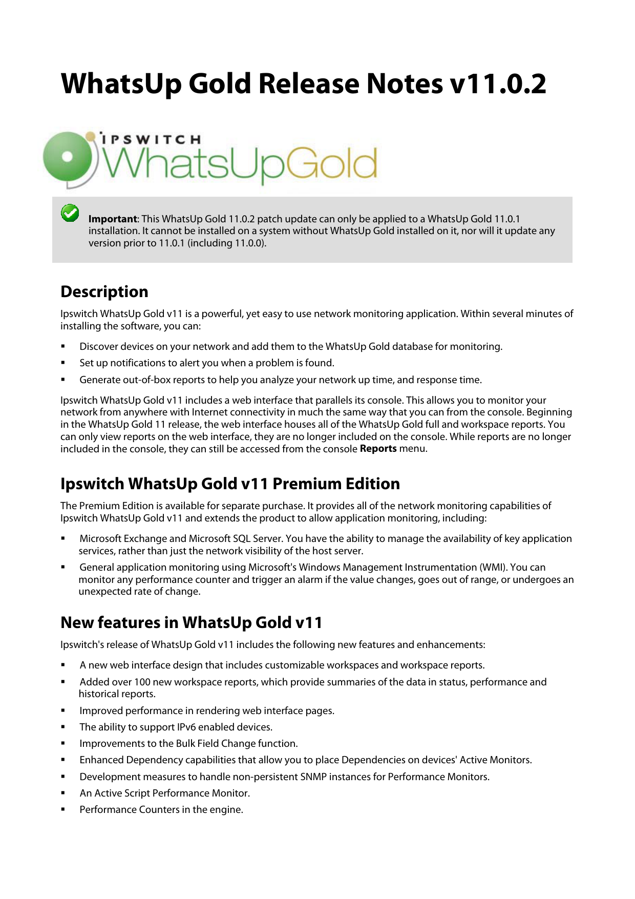 ipswitch whatsup gold premium