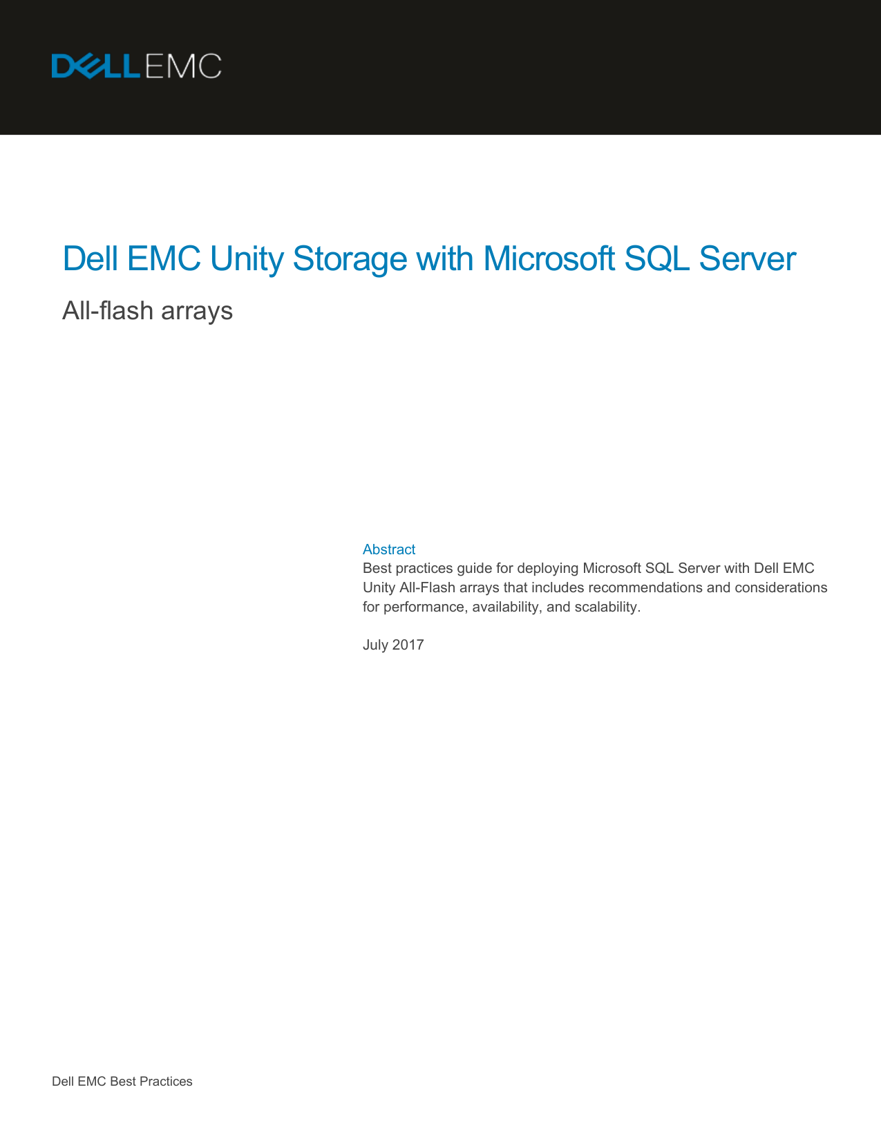 dell emc unity white paper