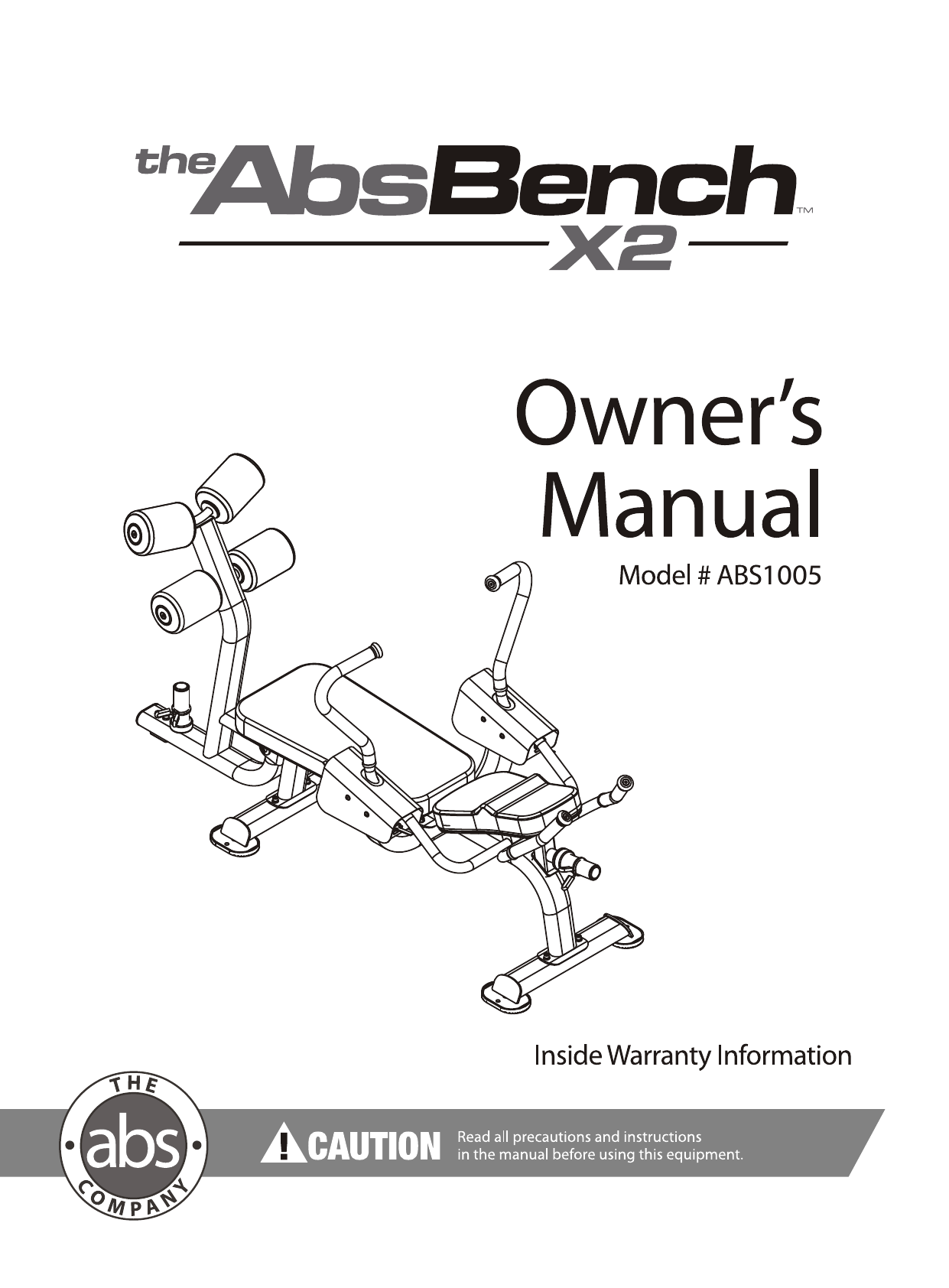 Abs Bench X2 Manual Manualzz