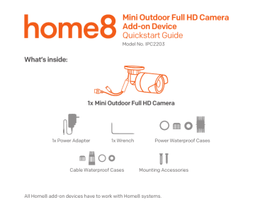 Mini Outdoor Full HD Camera Add-on Device Quickstart | Manualzz