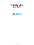 Skybot Scheduler User Guide