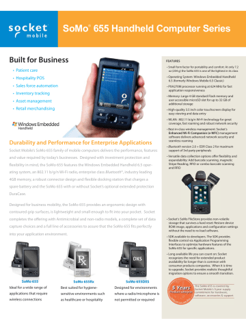 SoMo® 655 Handheld Computer Series | Manualzz