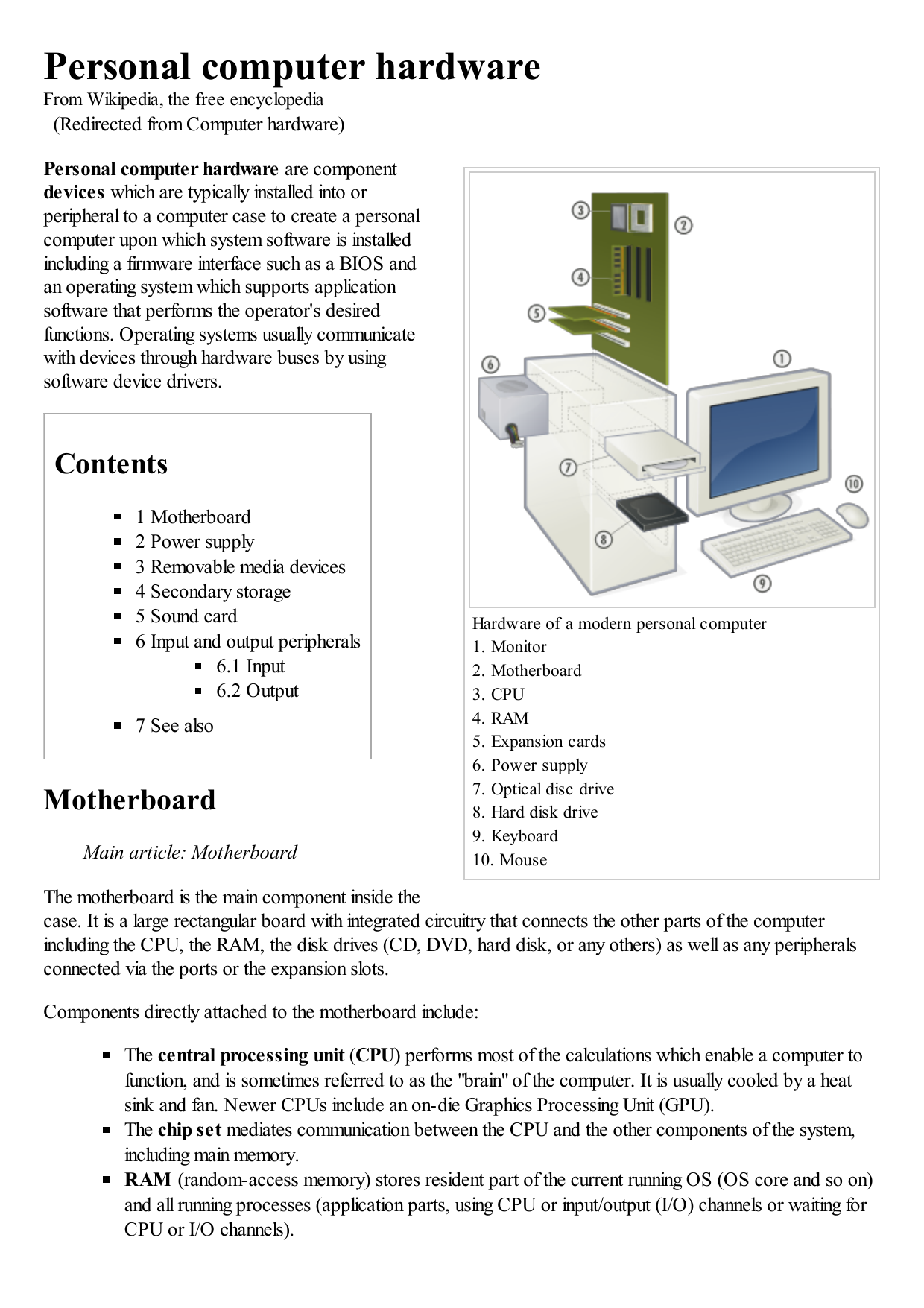 connecting computer components