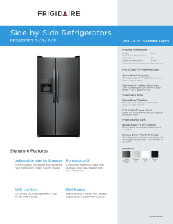 Frigidaire FFSS2615TS - Installation Instructions, Installation guide