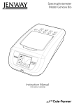 Jenway Genova Bio Spectrophotometer Instruction Manual