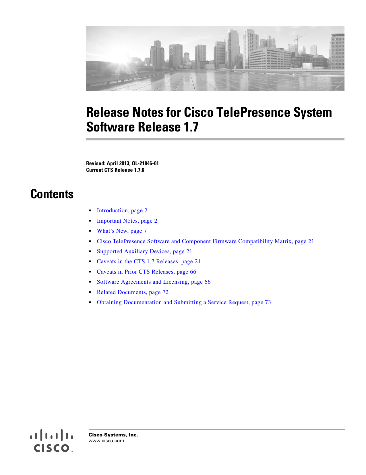 Release Notes For Cisco Telepresence System Software Release