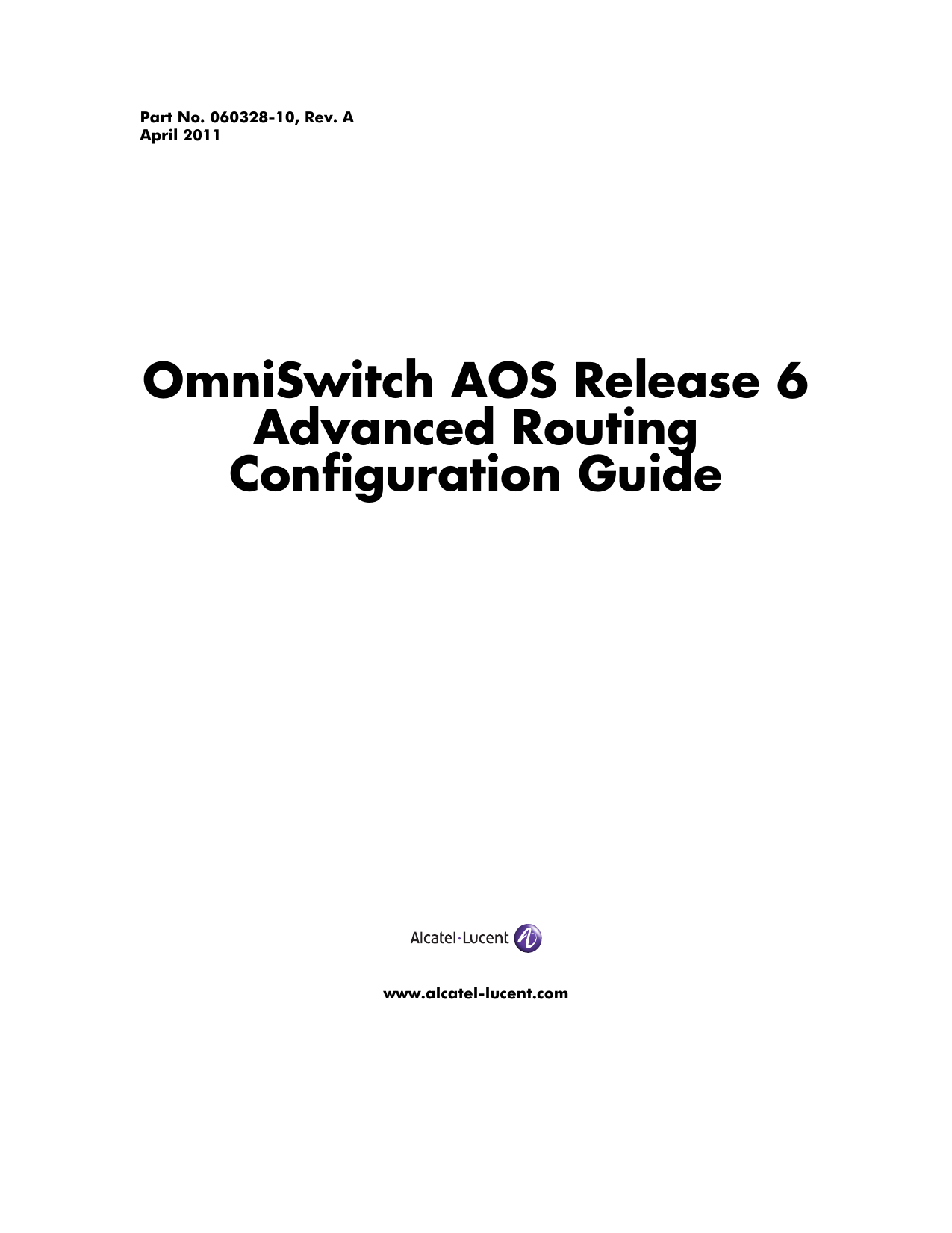 OmniSwitch AOS Release 6 Advanced Routing Guide | Manualzz