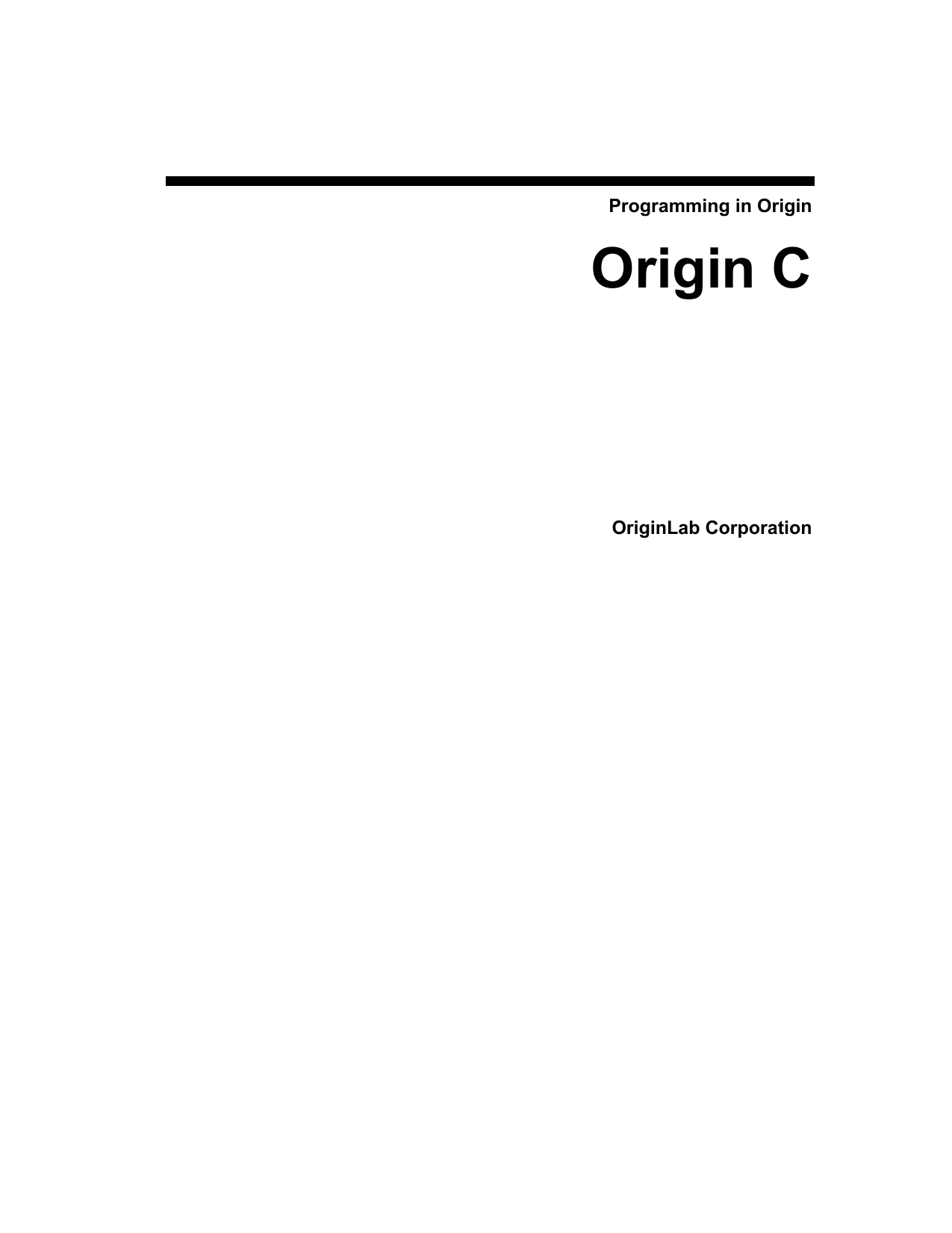 Programming in Origin Origin C Manualzz