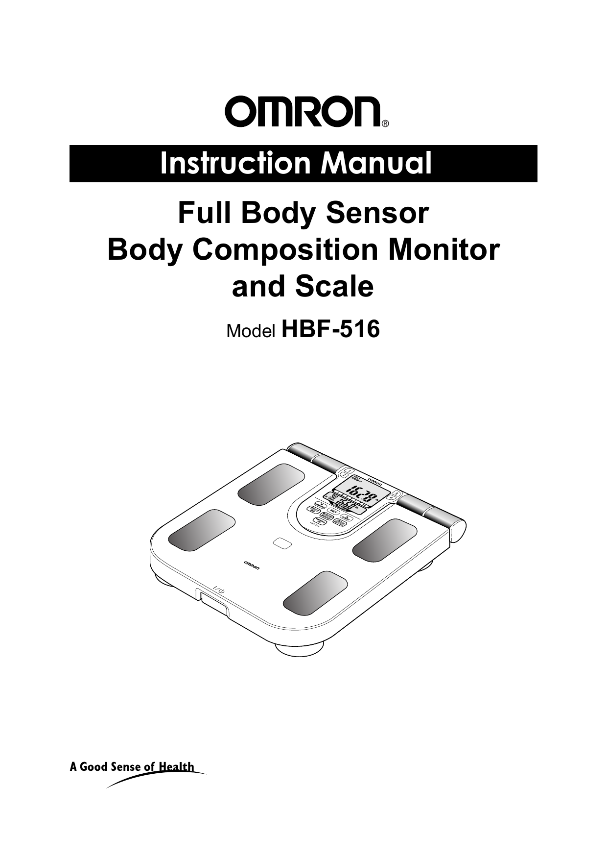 Omron FULL BODY SENSOR BODY COMPOSITION MONITOR AND SCALE HBF516