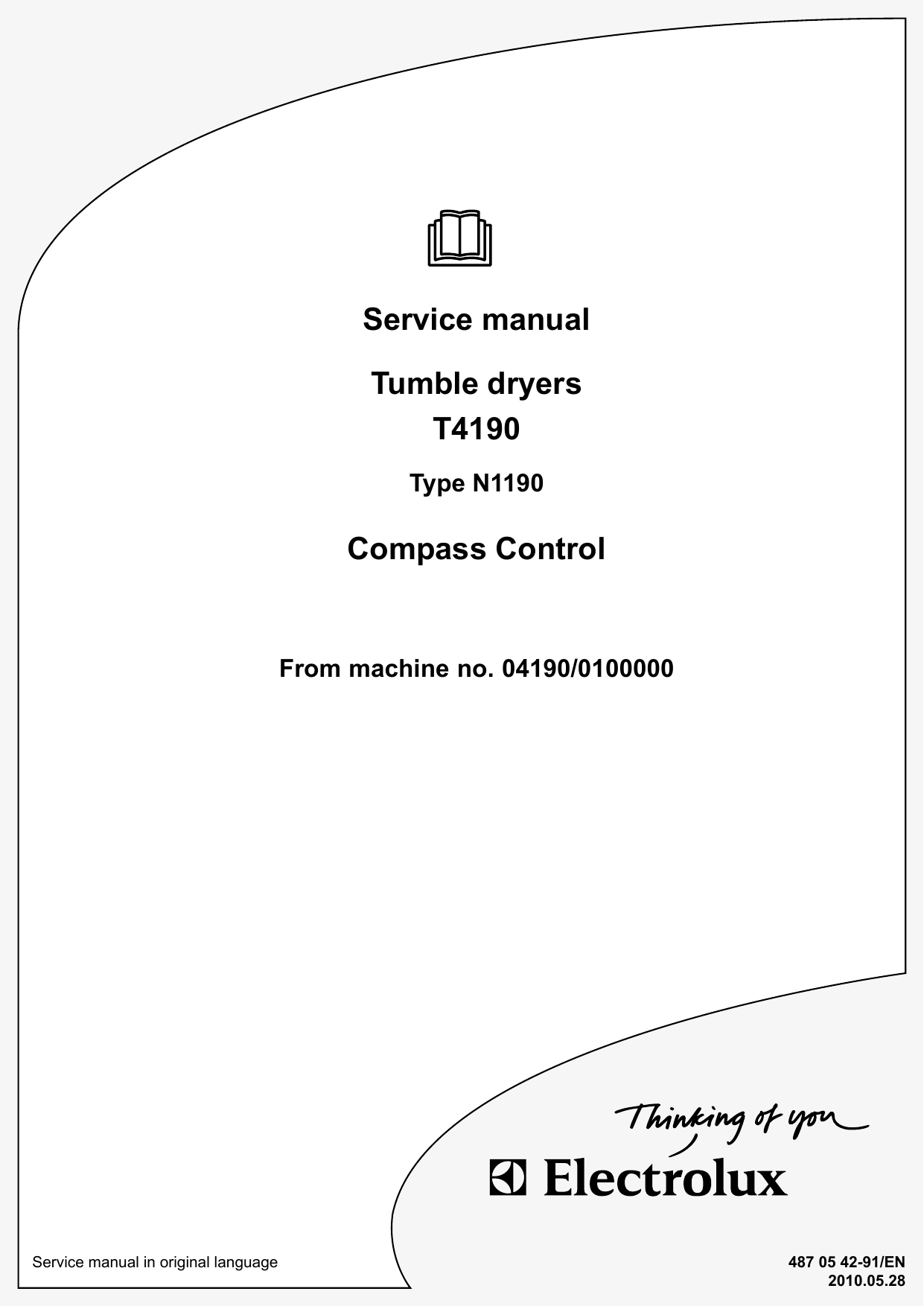 Service manual Tumble dryers T4190 Compass Control Manualzz