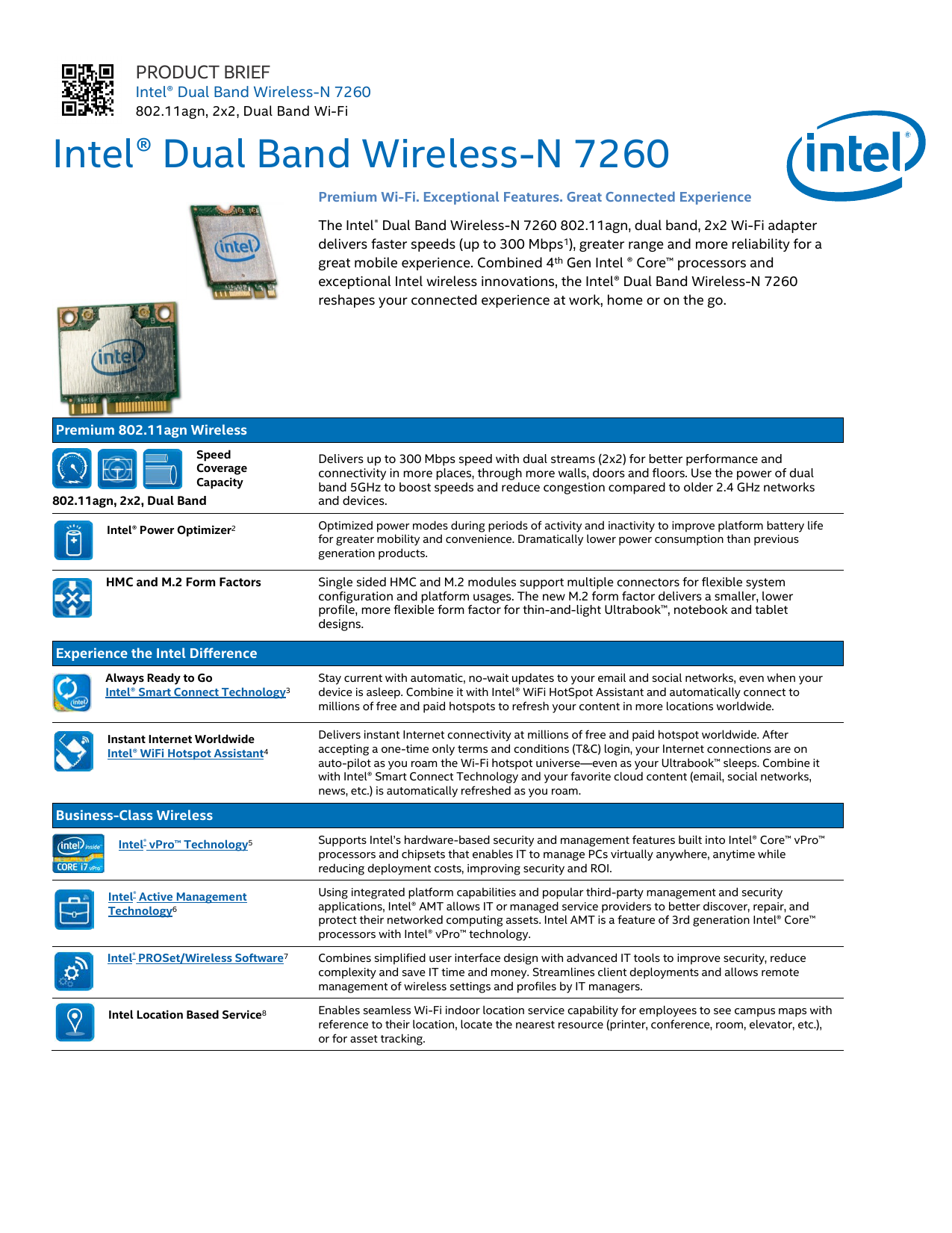 Intel Dual Band Wireless N 7260 Product Brief Manualzz