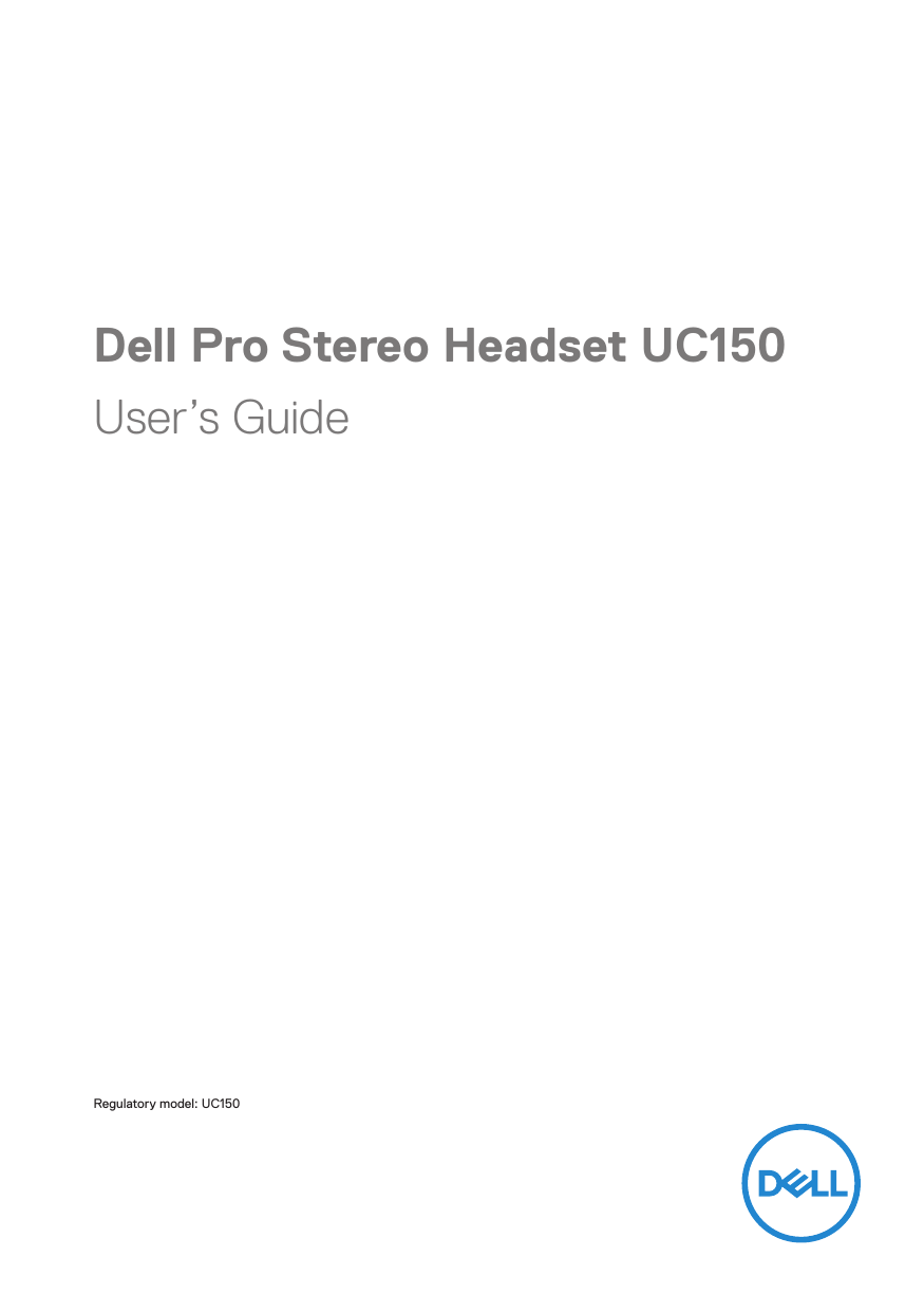dell stereo headset uc150