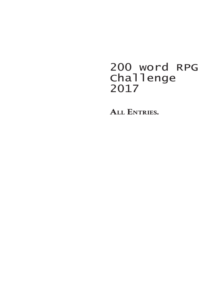 17 Pdf 0 Word Rpg Challenge Manualzz