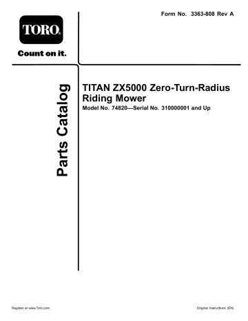 Toro Cap-reservoir Hyd Part # 109-3320