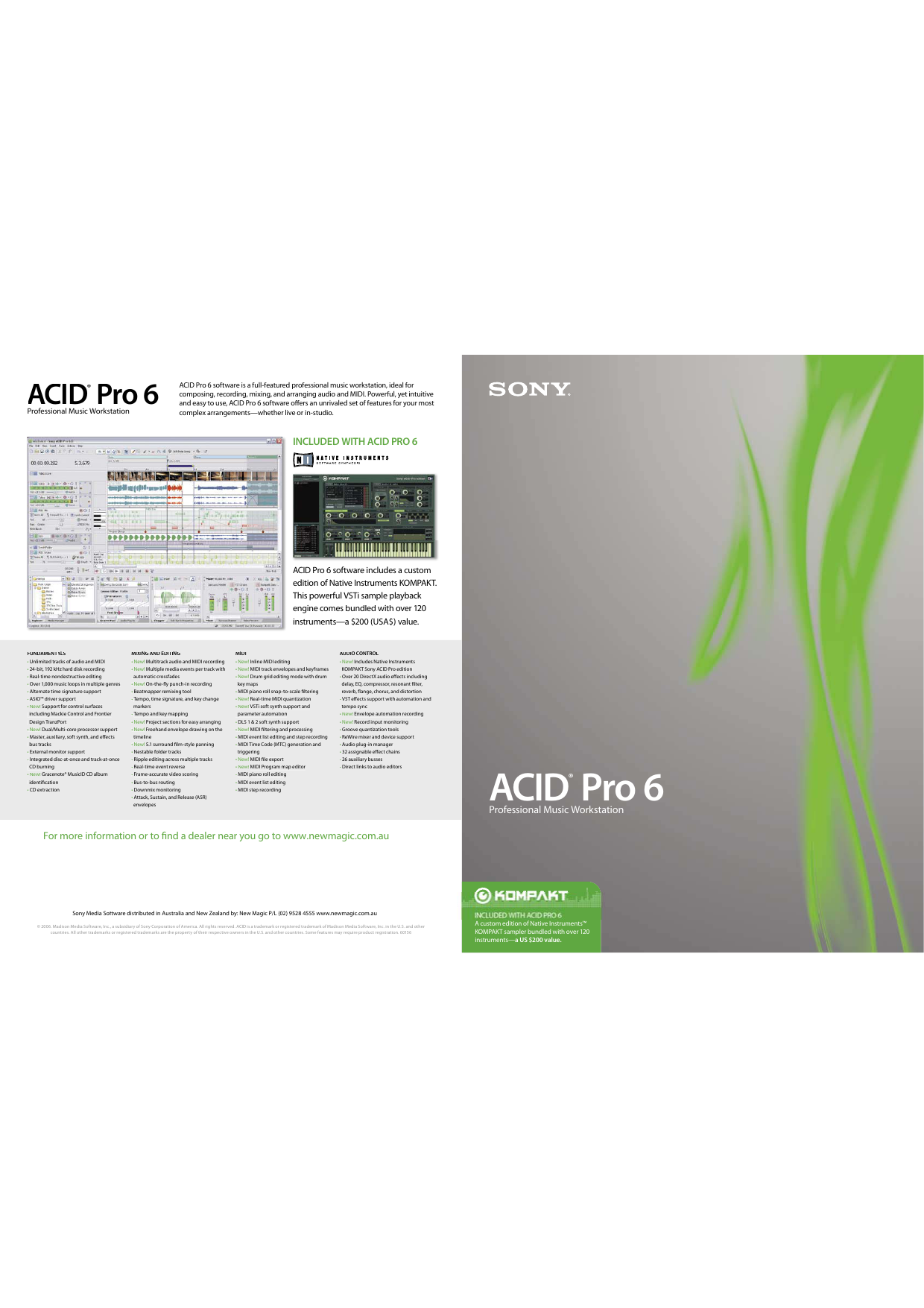 sony acid pro 6 software