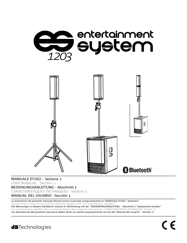 Dbtechnologies Es 1203 Bedienungsanleitung Manualzz