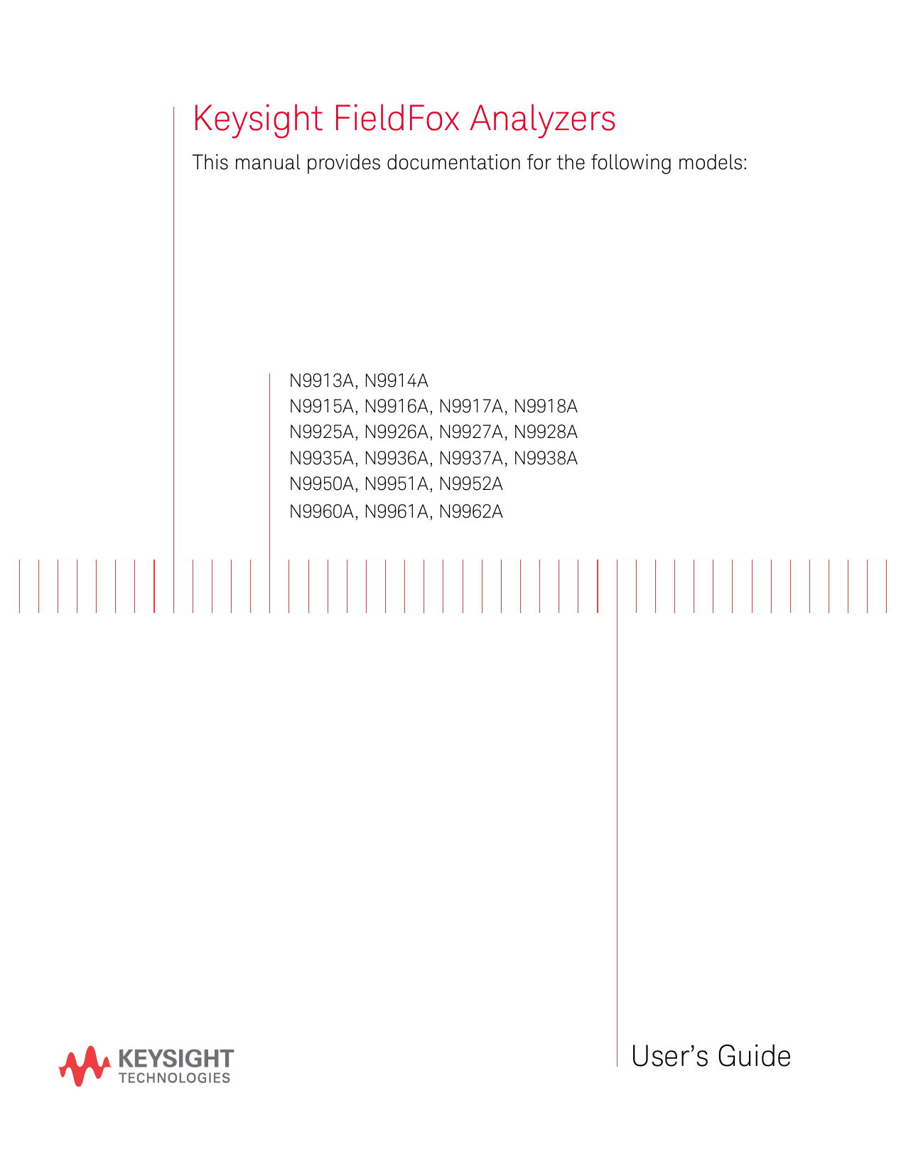 Keysight FieldFox Analyzers Manualzz