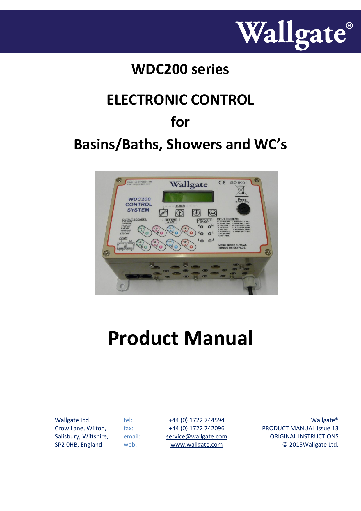 Product Manual WDC200 | Manualzz