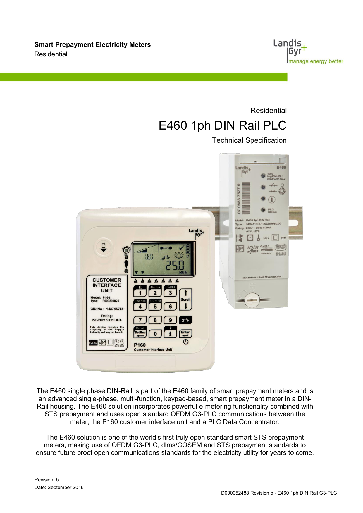 P160 PLC Customer Interface Unit | Manualzz