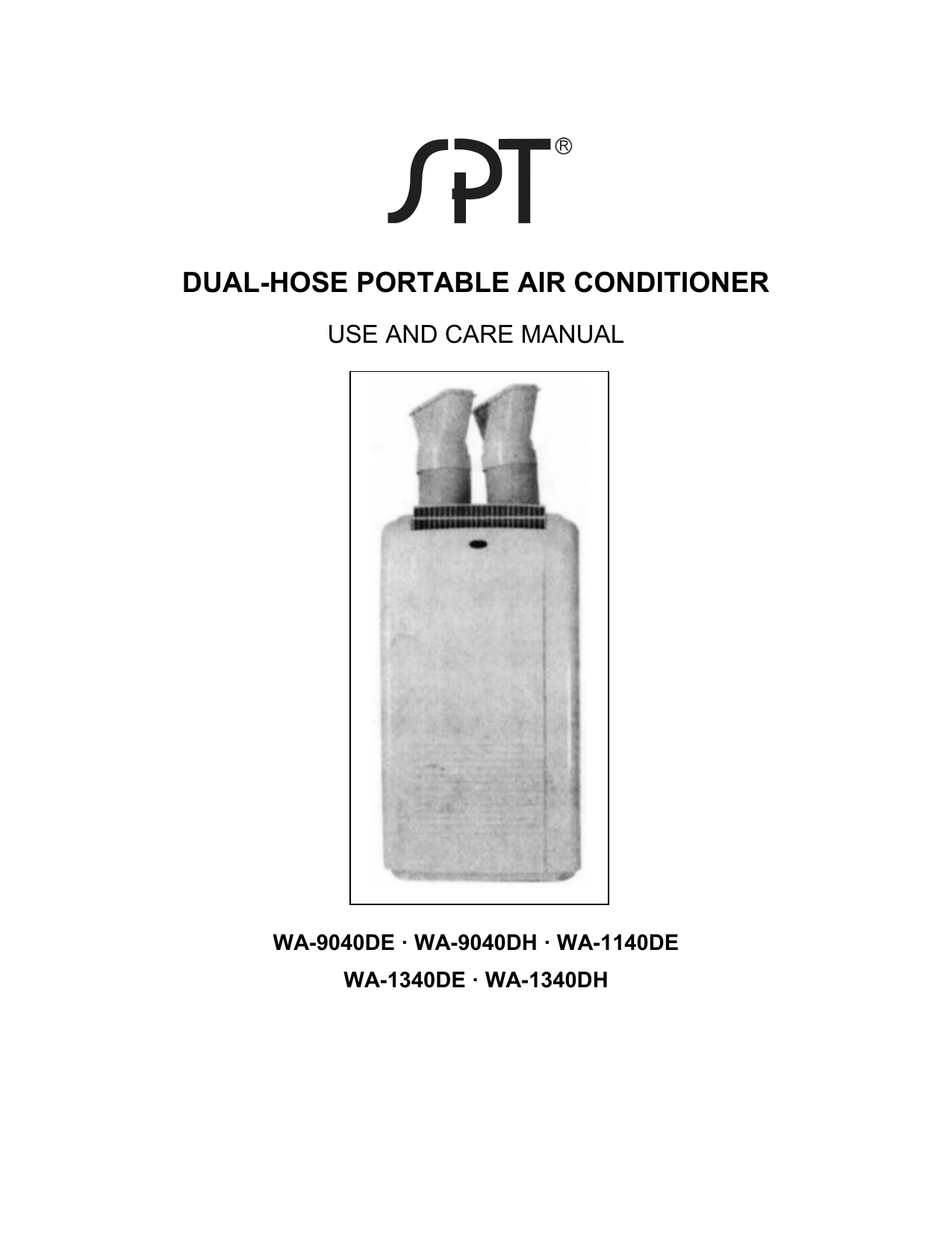 DUALHOSE PORTABLE AIR CONDITIONER Manualzz