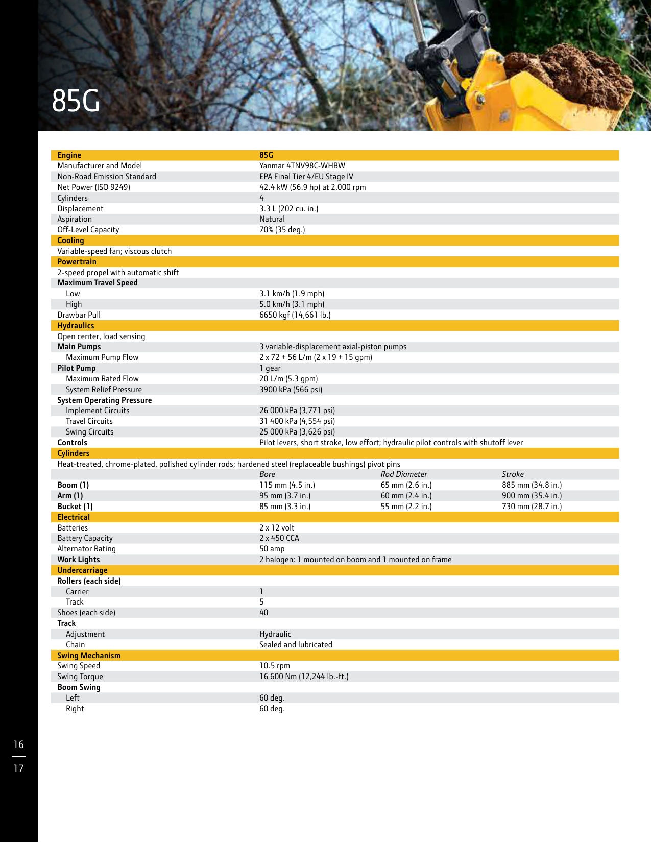 Mini Excavator lb 85g John Deere Manualzz