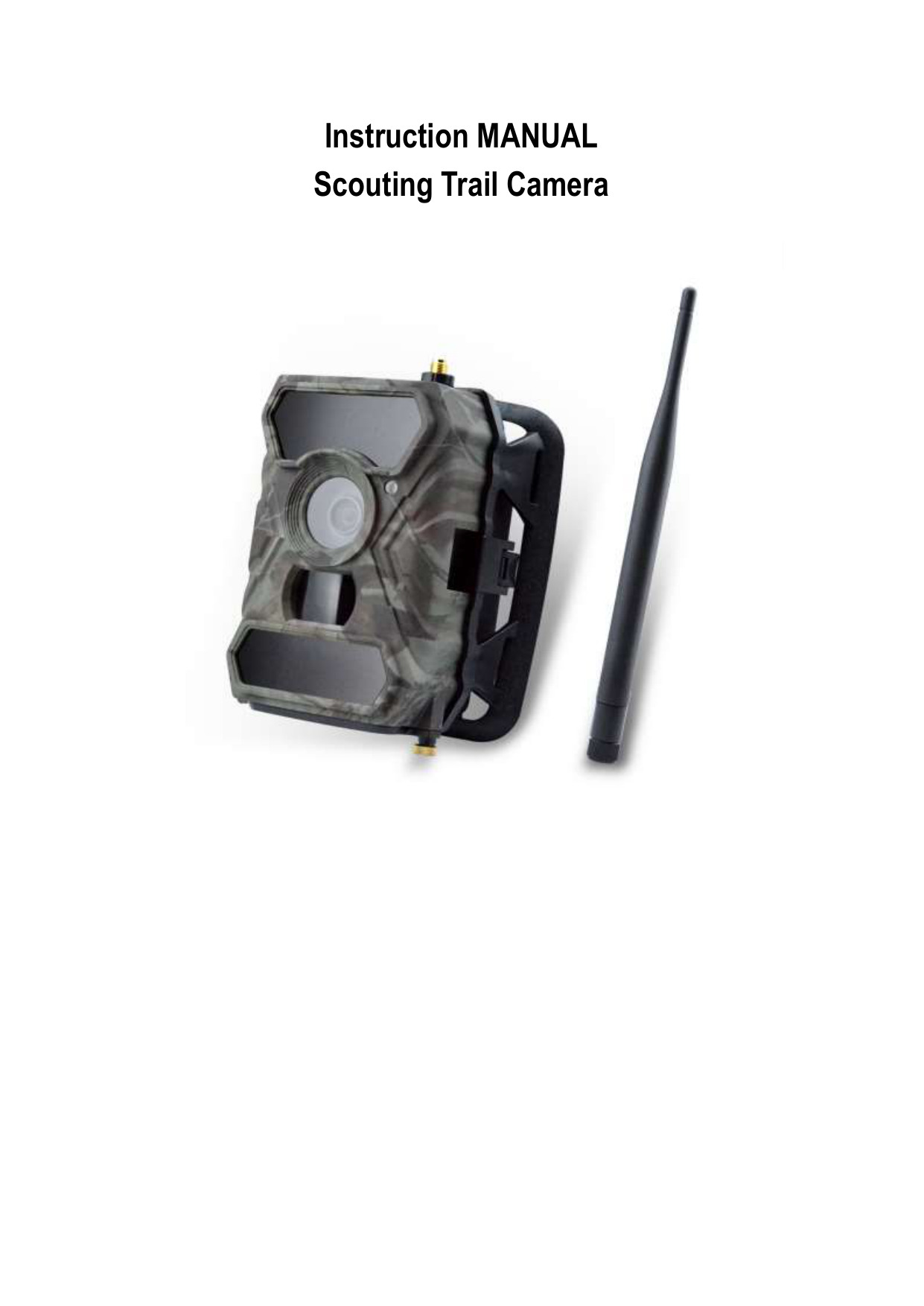 Instruction MANUAL Scouting Trail Camera Manualzz