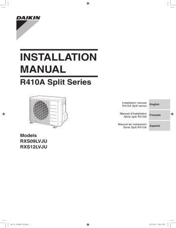 GOODMAN RXS09LVJU LV Series 9 MBH Wall Mount Outdoor 0.75 Ton Mini-Split Single-Zone Installation manual | Manualzz