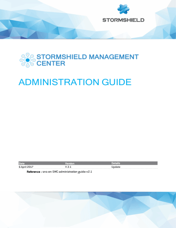 Stormshield Management Center Administration guide v2.1 | Manualzz