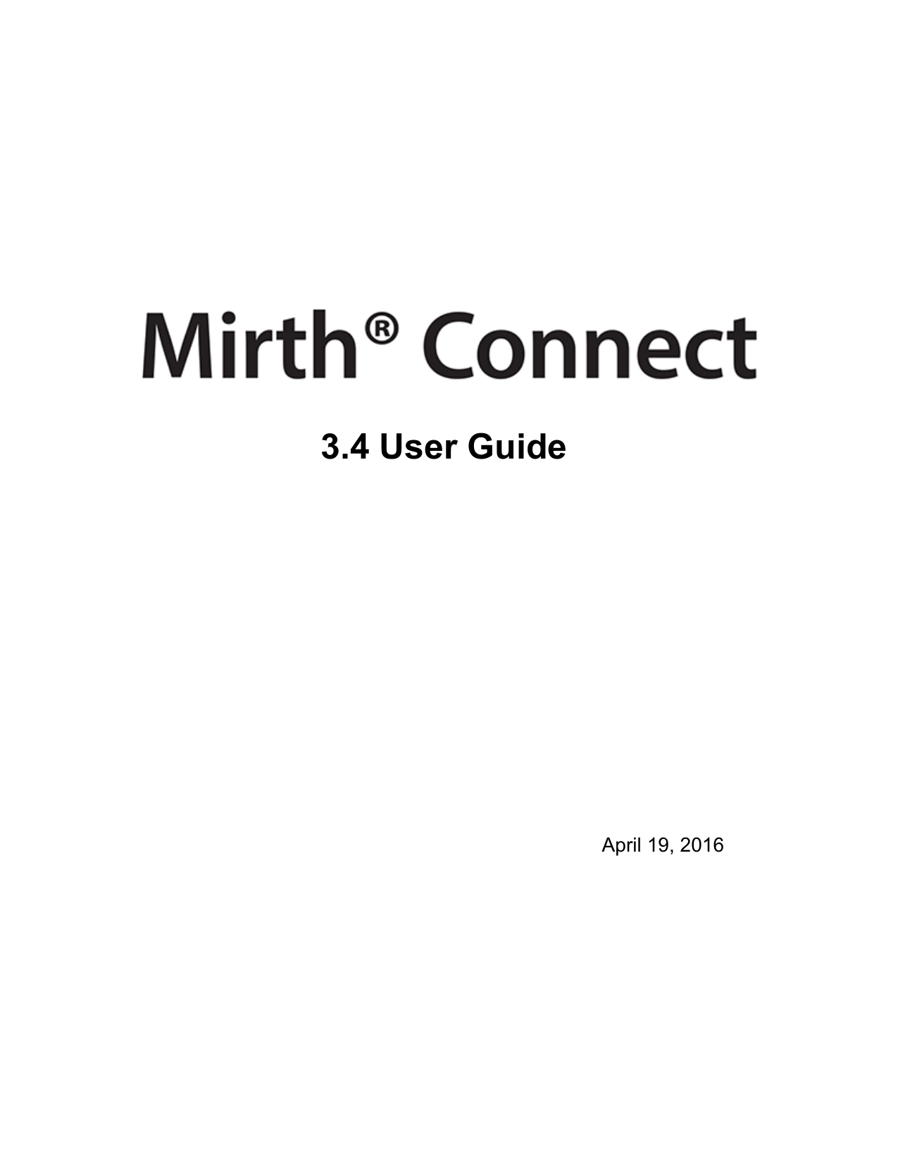 mirth connect user guide