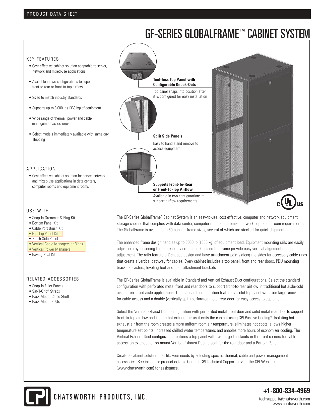 Chatsworth Gf Series Cabinet Syste Manualzz