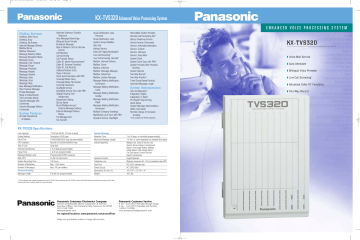 Panasonic Voice Processing System TVS120 voicemail phone system ^^^ 