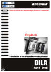 DEBAG DiLa Oven Operating Manual