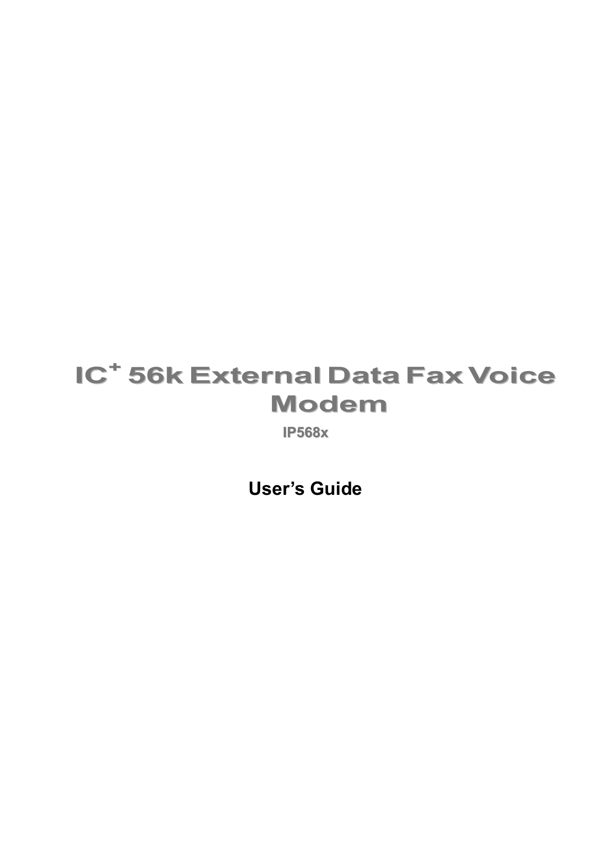 IC 56K EXTERNAL DATA FAX VOICE MODEM WINDOWS XP DRIVER