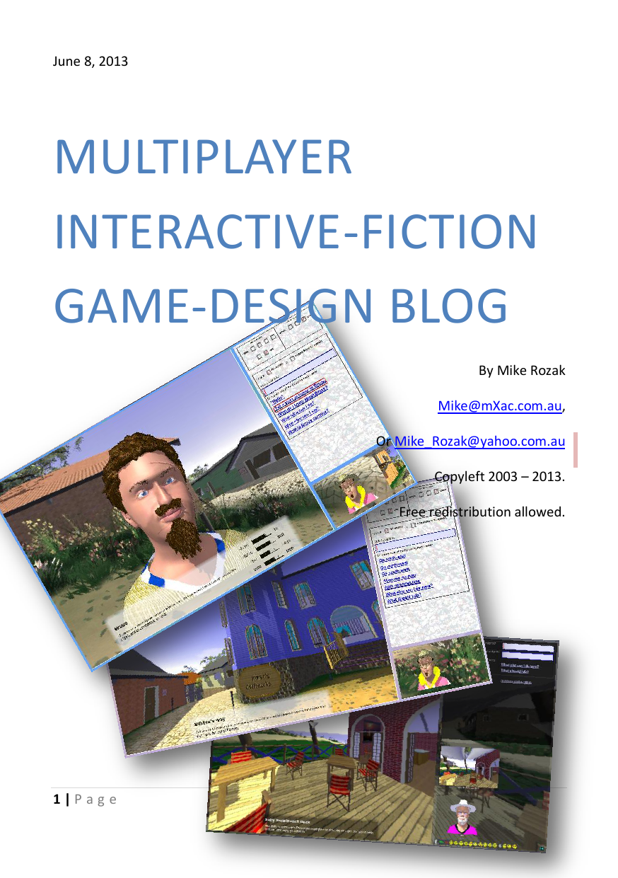 Multiplayer Interactive-Fiction Game-Design Blog | manualzz.com - 