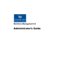 Workforce Management 8.0 Administrator's Guide